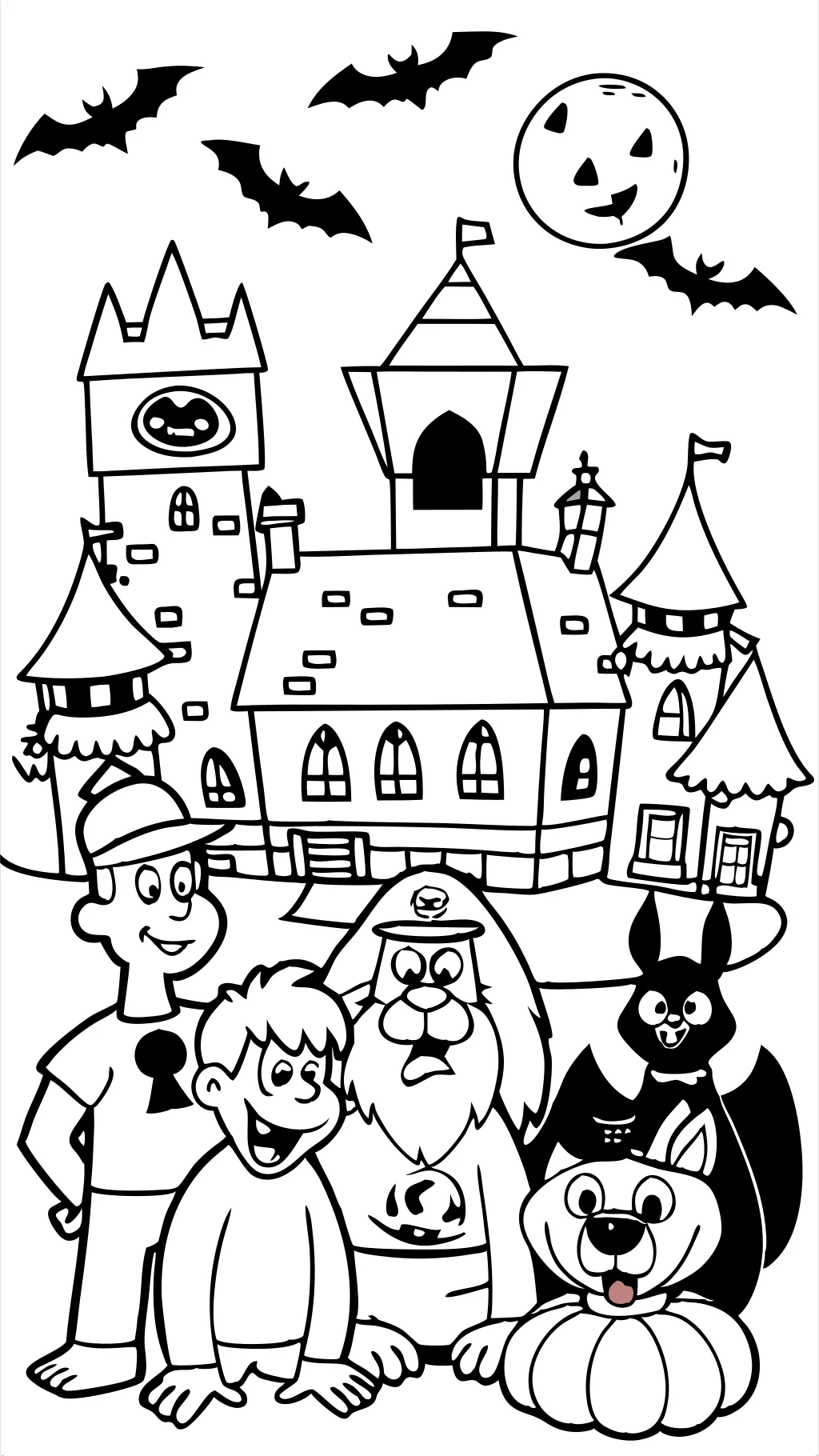 scooby doo halloween coloring pages